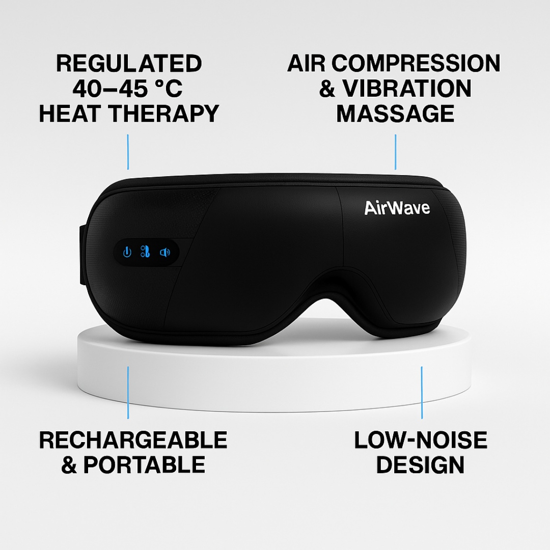 Lumora AirWave Heated Eye Massager